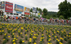 Peloton passing city of Ljubljana, Slovenia during second stage of 13th Tour de Slovenie 2006 (13. dirka Po Sloveniji). Stage 2 in lenght of 183km lead cyclists from Medvode, Slovenia to Sveta Gora near Nova Gorica, Slovenia.
