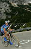 Kristjan Fajt of Radenska Powerbar is fighting with last meters of uphill to Vrsic, Slovenia during third stage of 13th Tour de Slovenie 2006 (13. dirka Po Sloveniji). Third stage lead cyclists in lenght of 158km from Nova Gorica, Slovenia to top of Vrsic, Slovenia. Last uphill to Vrsic was also hardest uphill on this years Tour de Slovenia and it usually also decides winner of Tour.
