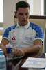 Member of U23 team Simon Spilak during press conference of Slovenian cycling team before European road cycling championship for juniors and U23 categories in Valkenburg Heerlen, Netherland. European championship will be held in Valkenburg Heerlen, Netherland between 12th and 16th of July, 2006.
