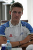 Member of U23 team Aldo Ino Ilesic during press conference of Slovenian cycling team before European road cycling championship for juniors and U23 categories in Valkenburg Heerlen, Netherland. European championship will be held in Valkenburg Heerlen, Netherland between 12th and 16th of July, 2006. <br> 

