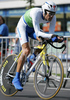 Gazvoda Gregor of Slovenia riding during Men Elite Time trial race of Road Cycling World Championship in Salzburg, Austria. Elite Men Time trial race was held in Salzburg, Austria on 21. September 2006.
