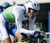 Gazvoda Gregor of Slovenia riding during Men Elite Time trial race of Road Cycling World Championship in Salzburg, Austria. Elite Men Time trial race was held in Salzburg, Austria on 21. September 2006.
