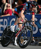 Second placed Zabriskie David of Usa riding during Men Elite Time trial race of Road Cycling World Championship in Salzburg, Austria. Elite Men Time trial race was held in Salzburg, Austria on 21. September 2006.
