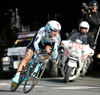 Third placed Vinokurov Alexandr of Kazakhstan riding during Men Elite Time trial race of Road Cycling World Championship in Salzburg, Austria. Elite Men Time trial race was held in Salzburg, Austria on 21. September 2006.
