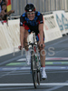 Second placed Zabriskie David of Usa coming to finish in Men Elite Time trial race of Road Cycling World Championship in Salzburg, Austria. Elite Men Time trial race was held in Salzburg, Austria on 21. September 2006.
