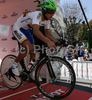 Perez Arango Marlon Alirio of Colombia on start of Men Elite Time trial race of Road Cycling World Championship in Salzburg, Austria. Elite Men Time trial race was held in Salzburg, Austria on 21. September 2006.
