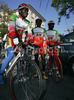 Riders from Burkina Faso are getting ready for Fridays training session before road races of Road Cycling World Championship in Salzburg, Austria. Official on track training before Saturdays and Sundays road races was held in Salzburg, Austria on 22. September 2006.
