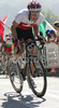 Swiss cyclist is riding during Men Under23 road races of Road Cycling World Championship in Salzburg, Austria. Road race of Road Cycling World Championship 2006 was held in Salzburg, Austria on 23. September 2006.
