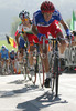 French cyclist riding during Men Under23 road races of Road Cycling World Championship in Salzburg, Austria. Road race of Road Cycling World Championship 2006 was held in Salzburg, Austria on 23. September 2006.
