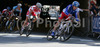 Cyril Gautier of France riding during Men Under23 road races of Road Cycling World Championship in Salzburg, Austria. Road race of Road Cycling World Championship 2006 was held in Salzburg, Austria on 23. September 2006.
