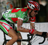 Branislau Samoilau of Belarus riding during Men Under23 road races of Road Cycling World Championship in Salzburg, Austria. Road race of Road Cycling World Championship 2006 was held in Salzburg, Austria on 23. September 2006.
