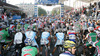 Cyclists on start of Men Under23 road races of Road Cycling World Championship in Salzburg, Austria. Road race of Road Cycling World Championship 2006 was held in Salzburg, Austria on 23. September 2006.
