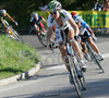 Cyclist of Australia is leading second group in fourth lap of during Women Elite road races of Road Cycling World Championship in Salzburg, Austria. Women Elite road race of Road Cycling World Championship 2006 was held in Salzburg, Austria on 23. September 2006.
