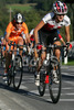 Swiss cyclist is riding during Women Elite road races of Road Cycling World Championship in Salzburg, Austria. Women Elite road race of Road Cycling World Championship 2006 was held in Salzburg, Austria on 23. September 2006.
