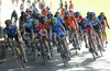 Third placed Nicole Cooke of Great Britain (2nd from L) is riding during Women Elite road races of Road Cycling World Championship in Salzburg, Austria. Women Elite road race of Road Cycling World Championship 2006 was held in Salzburg, Austria on 23. September 2006.
