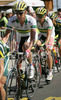 Robbie Mcewen of Australia (back) is lead by Nick Gates of Australia (front) during Men Elite road races of Road Cycling World Championship in Salzburg, Austria. Men Elite road race was final race of Road Cycling World Championship 2006 and was held in Salzburg, Austria on 24. September 2006.
