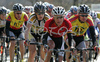 Peloton chasing leading group with one lap to go. Left Vojtech Hacecky of Dukla Praha, Christian Karl Koenig of German national team (M) and right Matej Marin of KK Perutnina Ptuj) during 5th Porec Trophy. 5th Porec Trophy in lenght of 165 km, is categorized as UCI 1.2 and was held on 11th March 2007 in Porec, Croatia.
