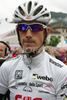 22-year old Andy Schleck of Team CSC, best young rider, getting ready before the start stage 16 of Giro d Italia 2007. Stage 16 in length of 189km lead cyclists from Agordo - Dolomiti Stars, Italy to Lienz, Austria, and was held on 29th of May 2007.
