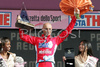 Winner Stefano Garzelli of Acqua e Sapone & Caffe Mokambo celebrating his victory in stage 16 of Giro d Italia 2007. Stage 16 in length of 189km lead cyclists from Agordo - Dolomiti Stars, Italy to Lienz, Austria, and was held on 29th of May 2007.
