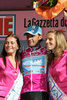 The best sprinter after stage 16 Alessandro Petacchi of Team Milram celebrating his jersey after finishing stage 16 of Giro d Italia 2007. Stage 16 in length of 189km lead cyclists from Agordo - Dolomiti Stars, Italy to Lienz, Austria, and was held on 29th of May 2007.
