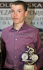 The best male cyclist overall of year 2006: Janez Brajkovic (Discovery Channel) during award ceremony Vecer zvezd (Night of stars) organized by Cycling federation of Slovenia. Award ceremony was held 13th  December 2006 in BTC City - Aqua park Atlantis, Ljubljana, Slovenia.
