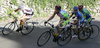 Cyclists at last climb before finish during 1st lap of 31th Trophy of ZSSDI (Union of the Slovene sport clubs in Italy) which was held in Lonjer near Trieste, Italy, on 4th of March 2007.
