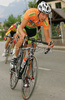 Vladimir Kerkez of Sava Kranj cycling through streets of Sencur, Slovenia during Grand prix of Sencur. Race in Sencur, Slovenia was held on 27th of April 2007.
