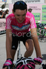 Marco Pinotti of T- Mobile team before start of the stage 17 of Giro d Italia 2007. Stage 17 in length of 142km lead cyclists from Lienz, Austria to Monte Zoncolan, Italy, and was held on 30th of May 2007.
