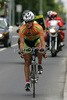 Dejan Bajt of Sava Kranj in solo riding during second stage of Tour de Slovenie 2007. Second stage in lenght of 163km lead cyclists from Sentjernej, Slovenia to Ljubljana, Slovenia, where finish line was in Ljubljana castle.
