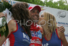Winner of second stage Stefano Garzelli of Acqua Sapone-Caffe Mokambo celebrating his victory in second stage of Tour de Slovenie 2007. Second stage in lenght of 163km lead cyclists from Sentjernej, Slovenia to Ljubljana, Slovenia, where finish line was in Ljubljana castle.
