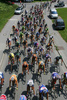Peloton rides throught Medvode, Slovenia in third stage of Tour de Slovenie 2007. Third stage in lenght of 168km lead cyclists from Medvode, Slovenia to Villach, Austria.
