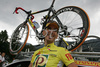Current overall leader Mitja Mahoric of Perutnina Ptuj in good mood before start of fourth stage of Tour de Slovenie 2007. Fourth stage in lenght of 160km lead cyclists from Kranjska Gora, Slovenia to top of Tour de Slovenia, 1611 meters high pass Vrsic, Slovenia.

