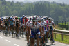 Robert Kiserlovski of Adria Mobil leading peloton in fifth and last stage of Tour de Slovenie 2007. Fifth stage in lenght of 162km lead cyclists from Grosuplje, Slovenia to Novo Mesto, Slovenia, where this years Tour de Slovenie crossed its final finish line.
