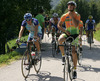 Cyclists riding during Road cycling National championships. Road cycling National championship was held in Polhov Gradec, Slovenija on 1st of July 2007.
