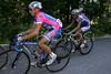 Tadej Valjavec of Lampre-Fondital (L) and Tomaz Nose of Adria Mobil (R) riding during Road cycling National championships. Road cycling National championship was held in Polhov Gradec, Slovenija on 1st of July 2007.
