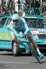 Gregory Rast of Astana riding in Prologue of Tour de France 2007. Grand depart in London as start of Tour de France 2007 was called was held on 7th of July 2007 in London, Great Britain. Prologue in lenght of 7.9km was winding through streets of London downtown.
