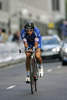 Juan Manuel Garate of Quickstep-Innergetic speeding through streets of London, Great Britain, during Prologue of Tour de France 2007. Grand depart in London as start of Tour de France 2007 was called was held on 7th of July 2007 in London, Great Britain. Prologue in lenght of 7.9km was winding through streets of London downtown.
