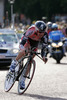 Cadel Evans of Predictor-Lotto riding in Prologue of Tour de France 2007. Grand depart in London as start of Tour de France 2007 was called was held on 7th of July 2007 in London, Great Britain. Prologue in lenght of 7.9km was winding through streets of London downtown.
