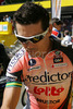 Robbie McEwen of Predictor-Lotto before start of first stage of Tour de France 2007. Grand depart in London, as start of Tour de France 2007 was called, was held on 7th and 8th of July 2007 in London, Great Britain. First stage in lenght of 203.5km was held on 8th of July 2007, and was leading riders from London, Great Britain to Canterbury, Great Britain.
