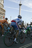 Tadej Valjavec of Lampre-Fondital) on  Trafalgar square during first stage of Tour de France 2007. Grand depart in London, as start of Tour de France 2007 was called, was held on 7th and 8th of July 2007 in London, Great Britain. First stage in lenght of 203.5km was held on 8th of July 2007, and was leading riders from London, Great Britain to Canterbury, Great Britain.
