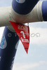 Last kilometer flag is flying in wind during first stage of Tour de France 2007. Grand depart in London, as start of Tour de France 2007 was called, was held on 7th and 8th of July 2007 in London, Great Britain. First stage in lenght of 203.5km was held on 8th of July 2007, and was leading riders from London, Great Britain to Canterbury, Great Britain.
