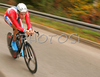 Frederik Krogh-Larsen of Norway riding in Men U23 Time trial race of UCI Road Cycling World Championships. Men U23 Time trial race was held on 26th of September 2007 in Stuttgart, Germany.
