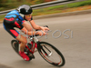 Nick Frey of USA riding in Men U23 Time trial race of UCI Road Cycling World Championships. Men U23 Time trial race was held on 26th of September 2007 in Stuttgart, Germany.

