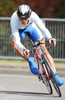Kristjan Koren of Slovenia riding in Men U23 Time trial race of UCI Road Cycling World Championships. Men U23 Time trial race was held on 26th of September 2007 in Stuttgart, Germany.

