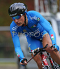 5th placed Adriano Malori of Italy riding in Men U23 Time trial race of UCI Road Cycling World Championships. Men U23 Time trial race was held on 26th of September 2007 in Stuttgart, Germany.
