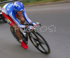 Third placed Jerome Coppel of France riding in Men U23 Time trial race of UCI Road Cycling World Championships. Men U23 Time trial race was held on 26th of September 2007 in Stuttgart, Germany.
