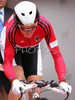 Hanka Kupfernagel of Germany on start of Women Time Trial race of UCI Road Cycling World Championships. Women Time trial race was held on 26th of September 2007 in Stuttgart, Germany.
