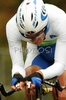 Gregor Gazvoda of Slovenia riding in Men Elite Time trial race of UCI Road Cycling World Championships. Men Elite Time trial race was held on 27th of September 2007 in Stuttgart, Germany.
