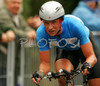 Matti Helminen of Finland riding in Men Elite Time trial race of UCI Road Cycling World Championships. Men Elite Time trial race was held on 27th of September 2007 in Stuttgart, Germany.
