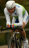 Kristjan Fajt of Slovenia riding in Men Elite Time trial race of UCI Road Cycling World Championships. Men Elite Time trial race was held on 27th of September 2007 in Stuttgart, Germany.
